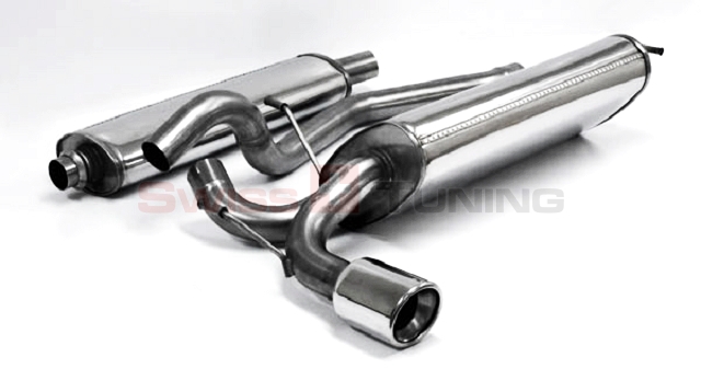 FRIEDRICH Sportauspuff / Anlage 63,5mm Edelstahl für: PEUGEOT 206 RC / 2.0 16V - 130 kW | Endrohr-Typen: alle
