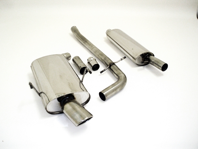 FRIEDRICH Sportauspuff / Anlage 63,5mm Edelstahl für: PEUGEOT 406 Lim.,Coupé / 2.0 16V / 97,99,110 kW | Endrohr-Typen: alle