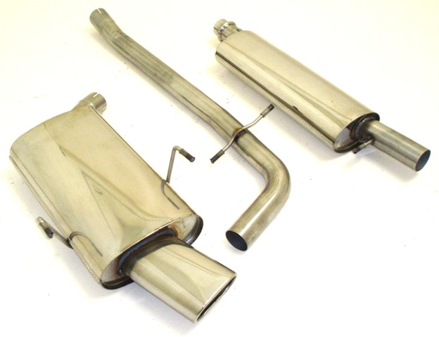 FRIEDRICH Sportauspuff / Anlage 63,5mm Edelstahl für: PEUGEOT 406 Lim.,Coupé / V6 3.0i / 140,152 kW | Endrohr-Typen: alle