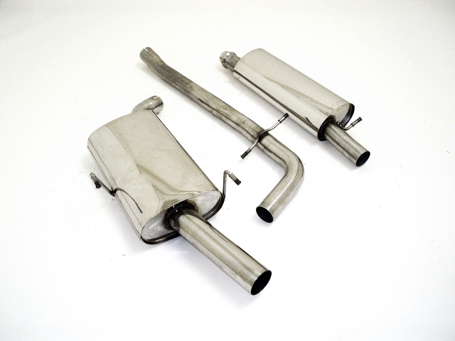 FRIEDRICH Sportauspuff / Anlage 63,5mm Edelstahl für: PEUGEOT 406 Break / 2.2 / 116 kW | Endrohr-Typen: alle