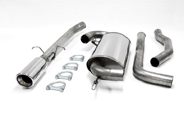 FRIEDRICH Sportauspuff / Anlage 63,5mm Edelstahl für: VOLVO 850 Turbo - 166,177,183,184 kW (93-96 / Lim.,Station) | Endrohr-Typen: alle