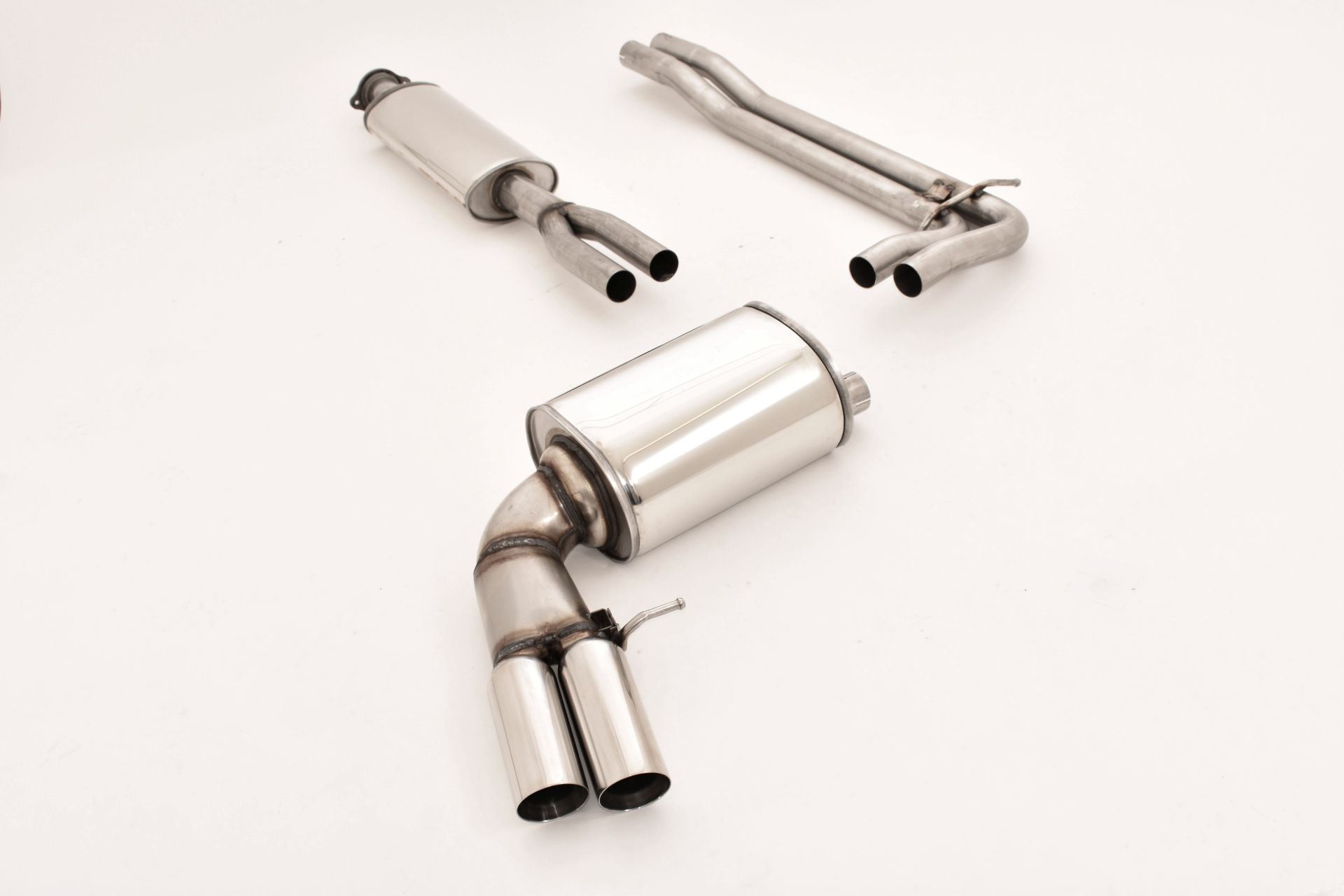 FRIEDRICH Sportauspuff / Anlage 63,5mm Edelstahl für: VOLVO V70 AWD / 2000-5.04 / 2.4T, 2.5T, 2.4D / 147,154,120,136 kW |  Endrohr-Typen: alle