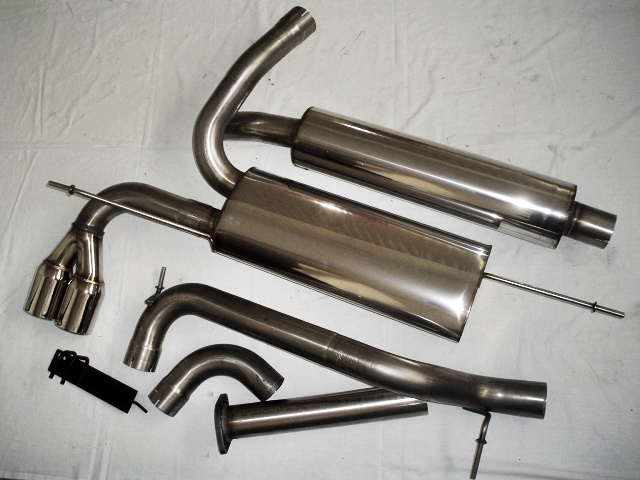 FRIEDRICH Sportauspuff / Anlage 63,5mm Edelstahl für: MAZDA 3 - BK / 1.4, 1.6, 1.6CD, 2.0, 2.0CD /  62,77,80,81,105,110 kW |  Endrohr-Typen: alle
