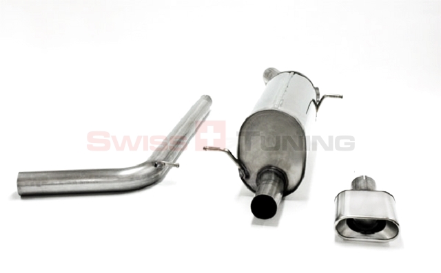 FRIEDRICH Sportauspuff / Anlage 63,5mm Edelstahl für: SKODA Fabia RS - 6Y / 1.9TDI - 96 KW |  Endrohr-Typen: alle