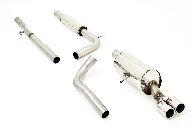 FRIEDRICH Sportauspuff / Anlage 63,5mm Edelstahl für: SKODA Fabia - 5J / 1.2,1.4,1.4TDI,1.6 16V,TDI / 44-105 KW |  Endrohr-Typen: alle