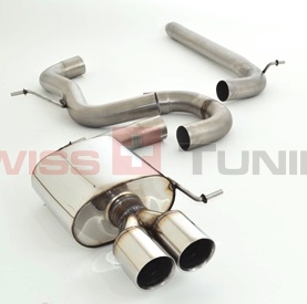 FRIEDRICH Sportauspuff / Anlage 76mm Edelstahl ab Kat. für: SEAT Leon ST - 5F /  2.0TDI - 135 kW |  Endrohr-Typen: alle
