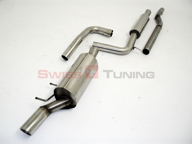 FRIEDRICH Sportauspuff / Anlage 63,5mm Edelstahl für: SEAT Ibiza - 6J, inkl. SC /  1.2,1.2TSI,1.4,1.4TSI,1.6,2.0,TDI  /  44-85 kW |  Endrohr-Typen: alle