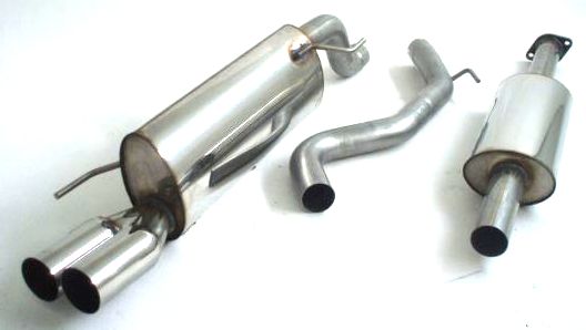 FRIEDRICH Sportauspuff / Anlage 63,5mm Edelstahl für: ALFA ROMEO MiTo  1.4 16V / 58,70 kW |  Endrohr-Typen: alle