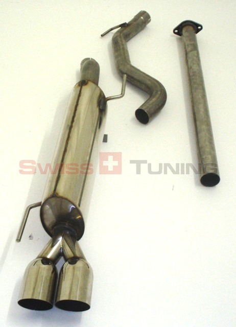 FRIEDRICH Sportauspuff / Anlage 63,5mm Edelstahl für: FIAT Grande Punto Abarth 1.4T-Jet / 114,120,132 kW |  Endrohr-Typen: alle