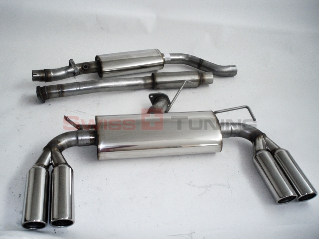 FRIEDRICH Sport-Auspuff / Duplex-Anlage 63,5mm Edelstahl für: MITSUBISHI Lancer Sportback - CY / 1.8, 2.0DI-D / 105,103 kW |  Endrohr-Typen: alle