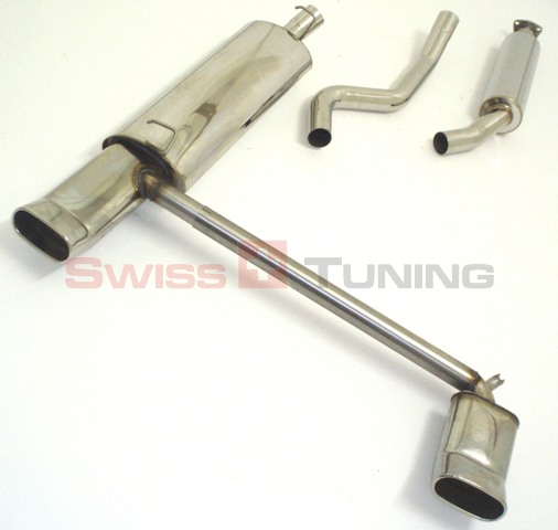FRIEDRICH Sport-Auspuff / Duplex-Anlage 63,5mm Edelstahl für: OPEL Vectra A V6 2.5 V6 125kW angeben ob Fliess- oder Stufenheck | Endrohr-Typen: alle
