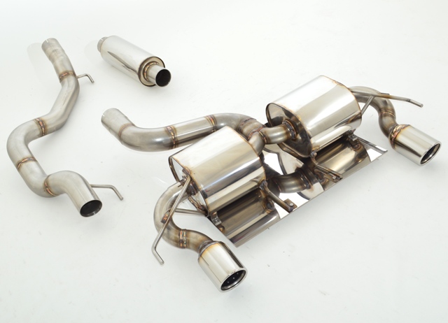 FRIEDRICH Sportauspuff / Duplex-Anlage 76mm Edelstahl ab Kat. für: OPEL Corsa E OPC / 1.6T - 152 kW  |  Endrohr-Typ: alle / ESD hat unten ein Luftleitblech