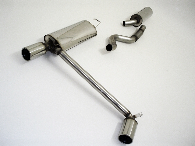FRIEDRICH Sport-Auspuff / Duplex-Anlage 63,5mm Edelstahl für: OPEL Kadett E CC alle | Endrohr-Typen: alle