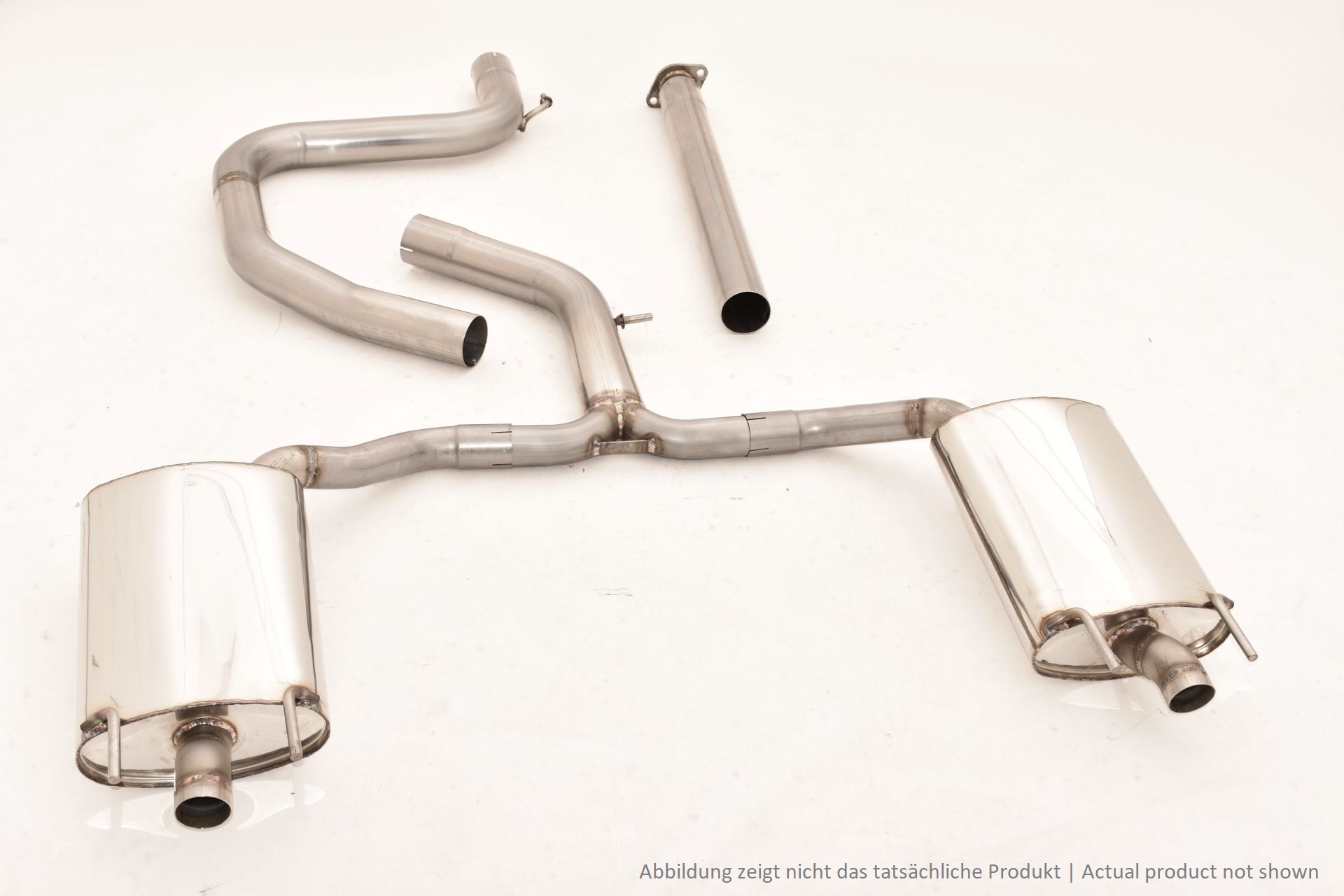FRIEDRICH Sportauspuff / Duplex-Anlage 76mm Edelstahl ab Kat. für: OPEL Insignia Grand Sport 4x4 GSi / 2.0T - 191 kW  |  Endrohr: nicht wählbar | Hinweis: Endohre enden hinter den Auspuffblenden, gleich wie original