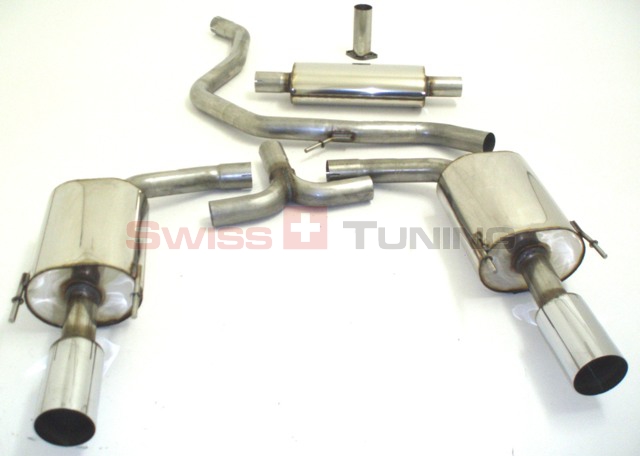 FRIEDRICH Sport-Auspuff / Duplex-Anlage 63,5mm Edelstahl für: OPEL Insignia SportsTourer / 1.6T, 2.0T / 132,162 kW  |  Endrohr-Typen: alle / bitte Heck-Variante angeben bei der Best. (Normal,Sport,OPC)