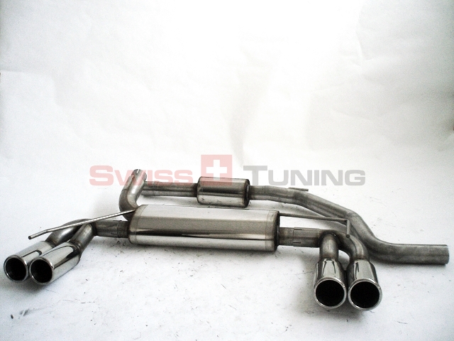 FRIEDRICH Sport-Auspuff / Duplex-Anlage 63,5mm Edelstahl für: OPEL Corsa D OPC - 141kW | Endrohr-Typen: alle
