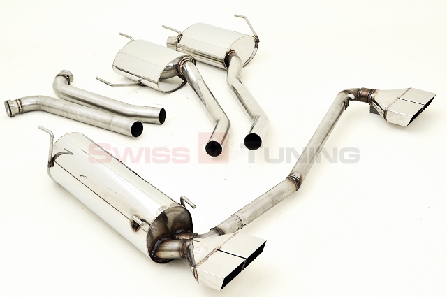 FRIEDRICH Sport-Auspuff / Duplex-Anlage 63,5mm Edelstahl für: OPEL Omega B Caravan / 9.99- /  2.5 V6,2.6 V6,3.0 V6,3.2 V6 / 125,132,155,160kW | Endrohr-Typen: alle