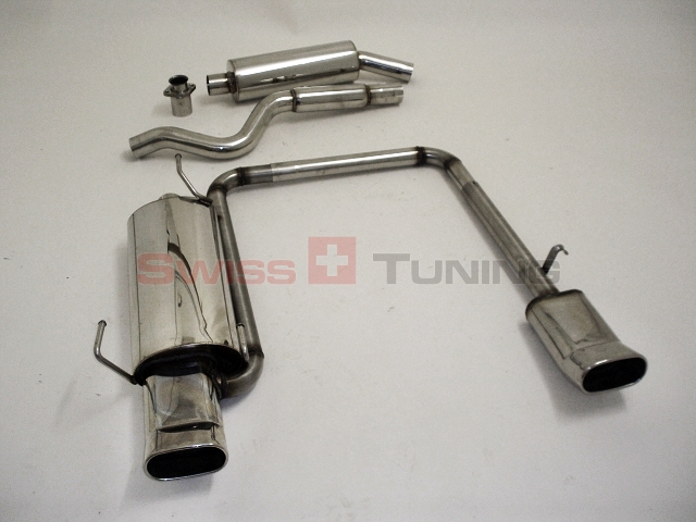 FRIEDRICH Sport-Auspuff / Duplex-Anlage 63,5mm Edelstahl für: OPEL Astra F-CC, 8V,16V 1.4i - 2.0i GSi bitte angeben ob 8V oder 16V , 3 Punkt-Aufhängung oder Bauchschelle | Endrohr-Typen: alle