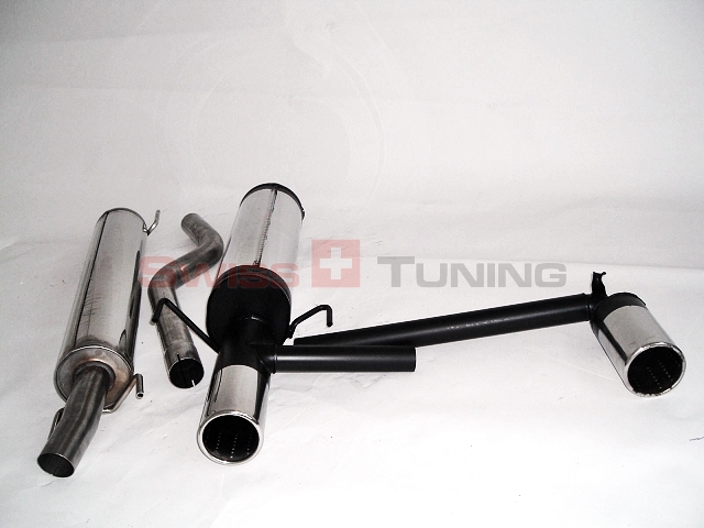 FRIEDRICH Sport-Auspuff / Duplex-Anlage 63,5mm Edelstahl für: OPEL Astra G Coupé, Cabrio / 1.6 16V,1.8 16V,2.2 16V,2.2DTI / 76-108kW | Endrohr-Typen: alle