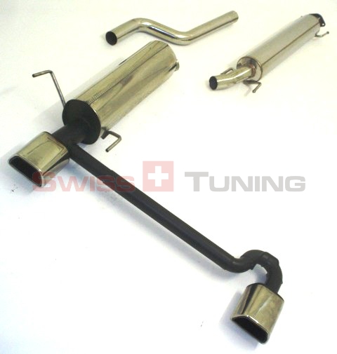 FRIEDRICH Sport-Auspuff / Duplex-Anlage 63,5mm Edelstahl für: OPEL Astra G Coupé, Cabrio / 2.0 16V Turbo / 140,141,147kW | Endrohr-Typen: alle