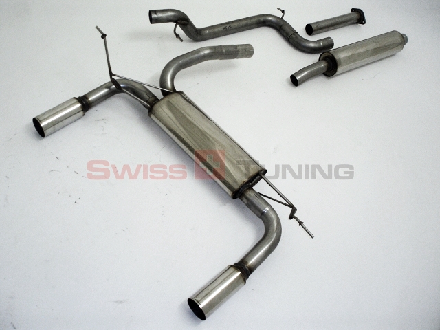 FRIEDRICH Sport-Auspuff / Duplex-Anlage 63,5mm Edelstahl für: FORD Focus II Turnier 1.4,1.6,1.6TDCi,1.8,1.8TDCi,2.0,2.0TDCi / 59-107kW | Endrohr-Typen: alle