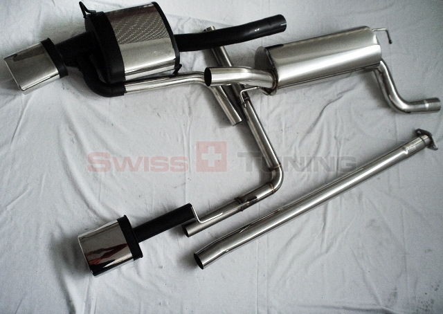 FRIEDRICH Sport-Auspuff / Duplex-Anlage 63,5mm Edelstahl für: FORD Focus Turnier 1.4 16V,1.6 16V / 55,74kW | Endrohr-Typen: alle