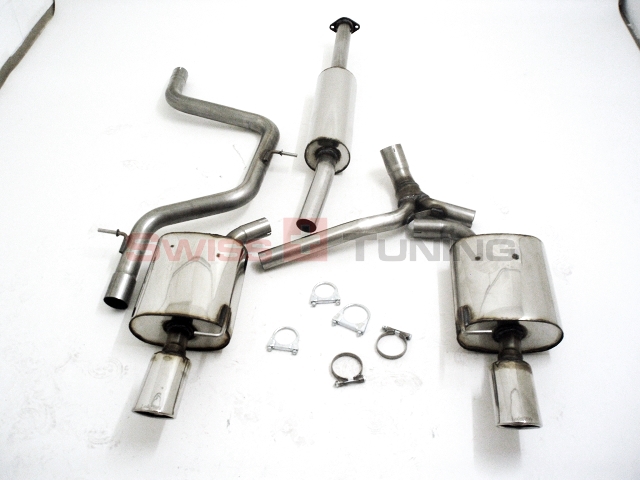 FRIEDRICH Sport-Auspuff / Duplex-Anlage 63,5mm Edelstahl für: FORD Mondeo Lim.,Turnier - BA7 / 1.8TDCI, 2.0i, 2.0TDCI / 74,107,85,96,103 kW | Endrohr-Typen: alle