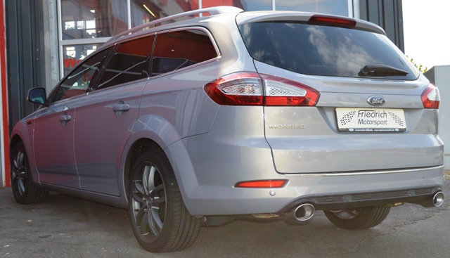 FRIEDRICH Sport-Auspuff / Duplex-Anlage 63,5mm Edelstahl für: FORD Mondeo Lim.,Turnier - BA7 / 2.2TDCI - 147 kW | Endrohr-Typen: alle