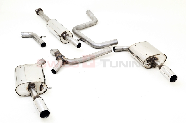 FRIEDRICH Sport-Auspuff / Duplex-Anlage 63,5mm Edelstahl für: FORD Mondeo Lim.,Turnier - BA7 / 2.0 EcoBoost - 149,176 kW | Endrohr-Typen: alle