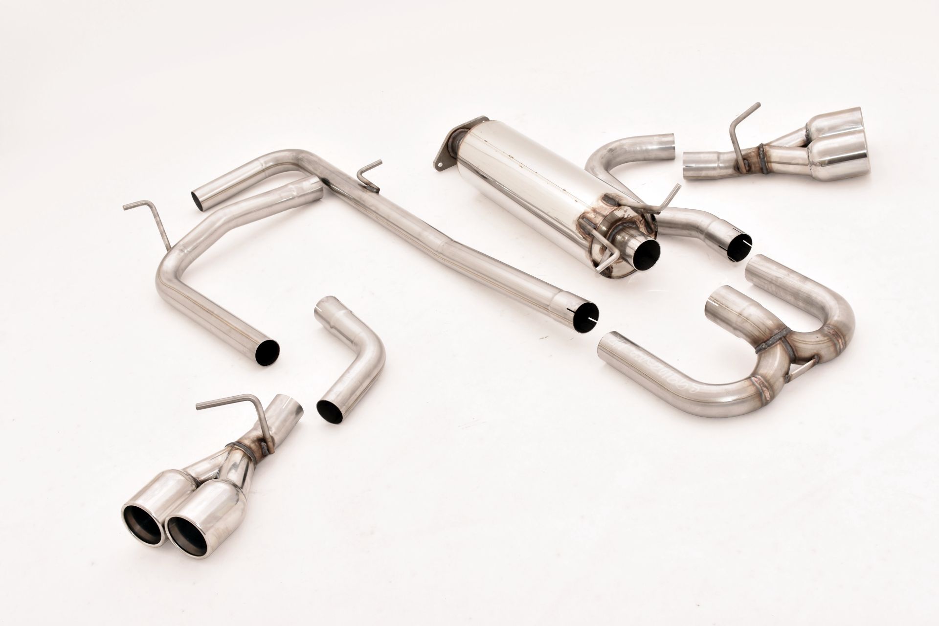 FRIEDRICH Sport-Auspuff / Duplex-Anlage 63,5mm Edelstahl für: FORD Ranger - 2AB, 2016- / 2.2D, 3.2D - 96,118,147 kW |  Endrohr-Typen: alle /  mit Sidepipes - die Endrohre treten vor den Hinterrädern aus, schräg seitlich