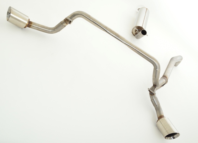 FRIEDRICH Sport-Auspuff / Duplex-Anlage 63,5mm Edelstahl für: FORD Ranger - 2AB, 2012-15 / 3.2TDCI - 147 kW |  Endrohr-Typen: alle /  mit Sidepipes - die Endrohre treten hinter den Hinterrädern aus, schräg seitlich