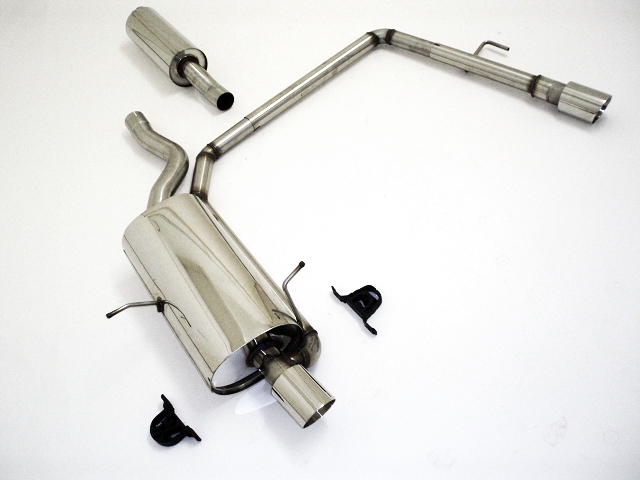 FRIEDRICH Sport-Auspuff / Duplex-Anlage 63,5mm Edelstahl für: BMW E46 / 318d,320d / 85,100,110 kW | Endrohr-Typen: alle