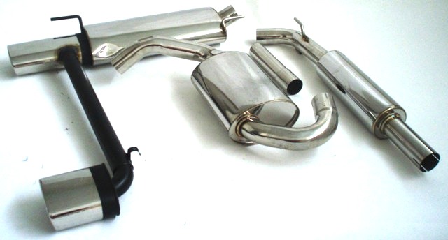 FRIEDRICH Sport-Auspuff / Duplex-Anlage 63,5mm Edelstahl für: VW Golf 3 VR6 - 128KW | Endrohr-Typen: alle