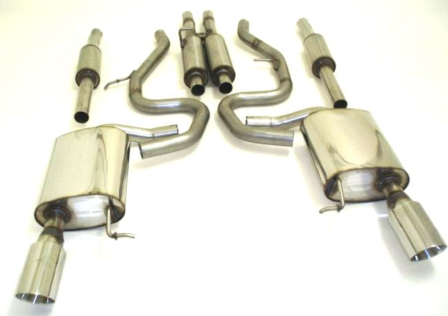 FRIEDRICH Sport-Auspuff / Duplex-Anlage Edelstahl für: VW Passat CC - 3C, 4motion / 3.6FSI - 220 kW  |  Endrohr-Typen: alle | Hinweise: 2x 55mm Rohrführung, inkl. VSD, MSD + 2 ESD
