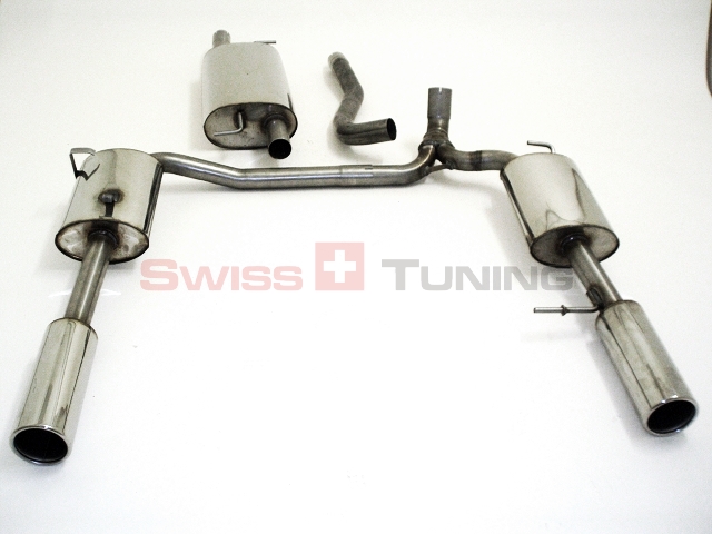 FRIEDRICH Sport-Auspuff / Duplex-Anlage 63,5mm Edelstahl für: VW T5 Multivan 4-motion (kurzes Chassis)  2.5TDI, 3.2 V6  / 96-173kW | Endrohr-Typen: alle / Hinweis: je 1 ESD links + rechts
