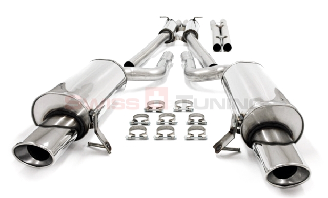 FRIEDRICH Sport-Auspuff / Duplex-Anlage 63,5mm Edelstahl für: VW Passat 3BG 4-motion (10.00-2005)  1.9TDI, 2.0, 2.3 V5, 2.5TDI, V6  / 85-142 kW | Endrohr-Typen: alle / Hinweis: Anlage ab Kat. mit MSD + 2 ESD