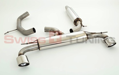 FRIEDRICH Sportauspuff / Duplex-Anlage 76mm Edelstahl ab Kat. für: VW Scirocco R / 2.0TSI - 195 kW | Endrohr-Typen: alle