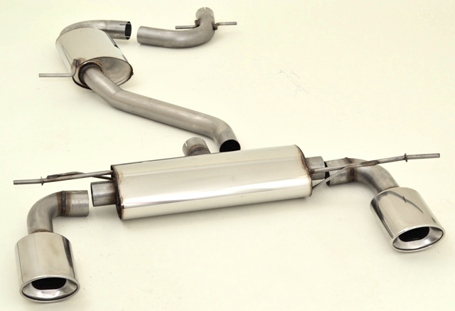 FRIEDRICH Sport-Auspuff / Duplex-Anlage 63,5mm Edelstahl für: VW Golf 6 /  1.2TSI, 1.4TSI, 1.8TSI  /  63-118 kW | Endrohr-Typen: alle