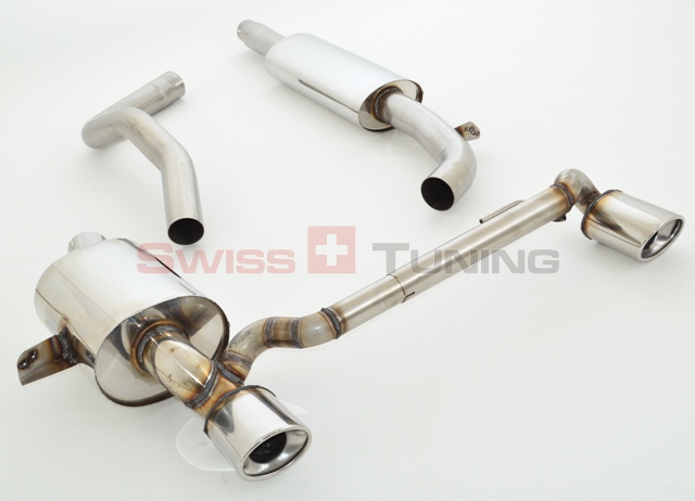FRIEDRICH Sportauspuff / Duplex-Anlage 76mm Edelstahl ab Kat. für: RENAULT Mégane Lim., Coupé - Z / 2.0TCe - 132,140 kW | Endrohr-Typen: alle