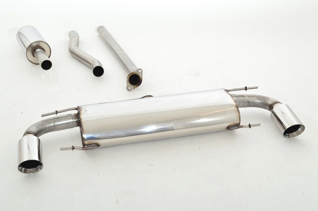 FRIEDRICH Sport-Auspuff / Duplex-Anlage 63,5mm Edelstahl für: MAZDA 3 - BM, Hatchback / SkyActive  G100, G120, G165 | Endrohr-Typen: alle / Hinweis: für Schrägheck, Hatchback