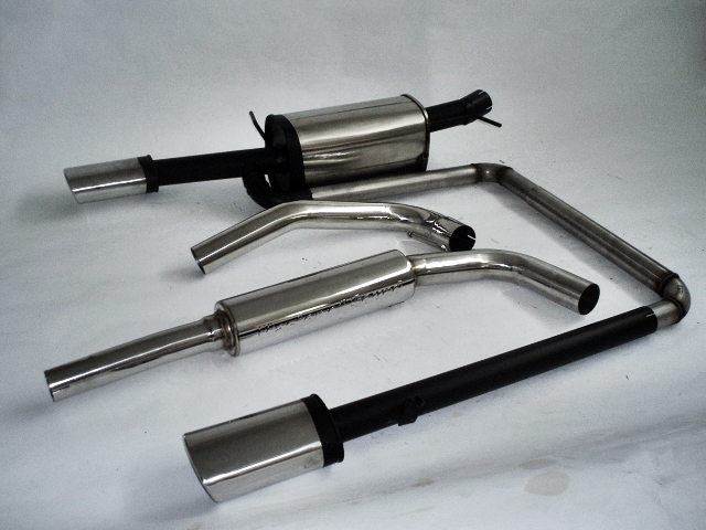 FRIEDRICH Sport-Auspuff / Duplex-Anlage 63,5mm Edelstahl für: SKODA Fabia Combi / 1.2,1.4,1.4TDI,1.9SDi,1.9TDI,2.0  / 37-85 KW | Endrohr-Typen: alle