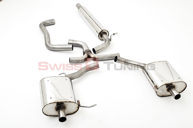FRIEDRICH Sport-Auspuff / Duplex-Anlage 63,5mm Edelstahl für: SKODA Octavia RS - 5E / 2.0TSI - 162,169,180 kW | Endrohr-Typen: nicht wählbar, Optik bleibt orig.