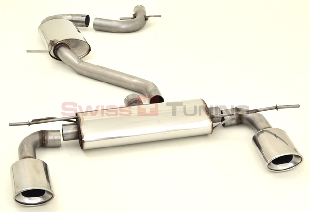 FRIEDRICH Sport-Auspuff / Duplex-Anlage 63,5mm Edelstahl für: SEAT Altea - 5P / 1.6, 1.9TDI, 2.0 FSI, 2.0TDI  / 75,77,110,103 kW | Endrohr-Typen: alle