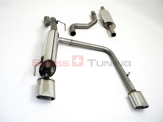 FRIEDRICH Sport-Auspuff / Duplex-Anlage 63,5mm Edelstahl für: FIAT Grande Punto 1.2, 1.4, 1.4 16V / 48,57,70 kW |  Endrohr-Typen: alle