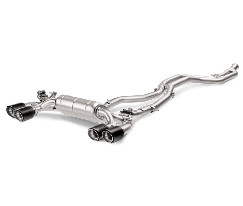 AKRAPOVIC Sport-Auspuff / Anlage 'Evolution' Titan ab Kat. für: BMW M2 - F87 / Endrohre Carbon 4x 90 mm rund | Info: + 9,3 PS, + 8,8 Nm, - 5,3 kg  |