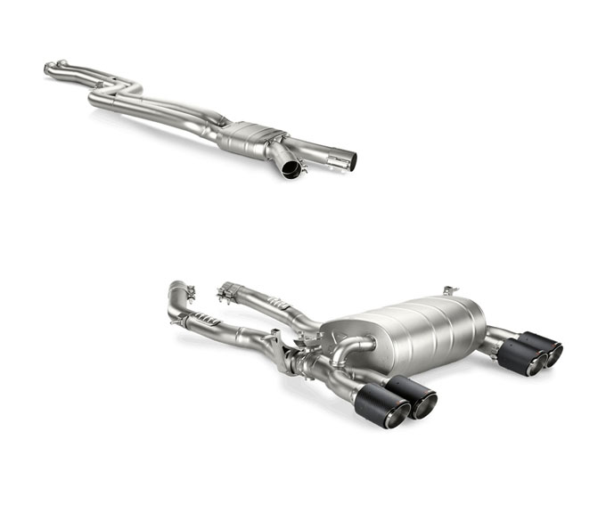 AKRAPOVIC Sport-Auspuff / Anlage 'Evolution' Titan ab Kat. für: BMW M3 - F80 / Endrohre Carbon 4x 100 mm rund