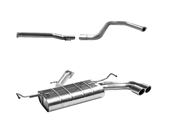 BASTUCK Sportauspuff / Anlage 70mm ab Kat. für: KIA Ceed - CD, Schrägheck /  1.0T, 1.4T - 88,103  kW | Endrohre: 2x 76 rund, eingerollt