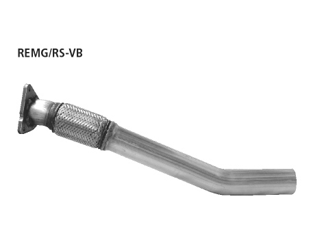 BASTUCK Sportauspuff für: RENAULT Mégane Coupé RS | flexibles Verbindungsrohr 70mm ab Kat. bis VSD