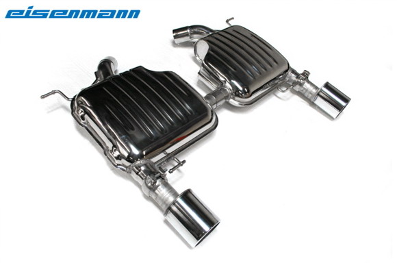 EISENMANN Sportauspuff / Duplex-ESD für: BMW 335i,335xi - E90,E91 / 225,240 kW | Endrohre: 2x 102mm rund / Hinweis: Änderung der Heckschürze nötig