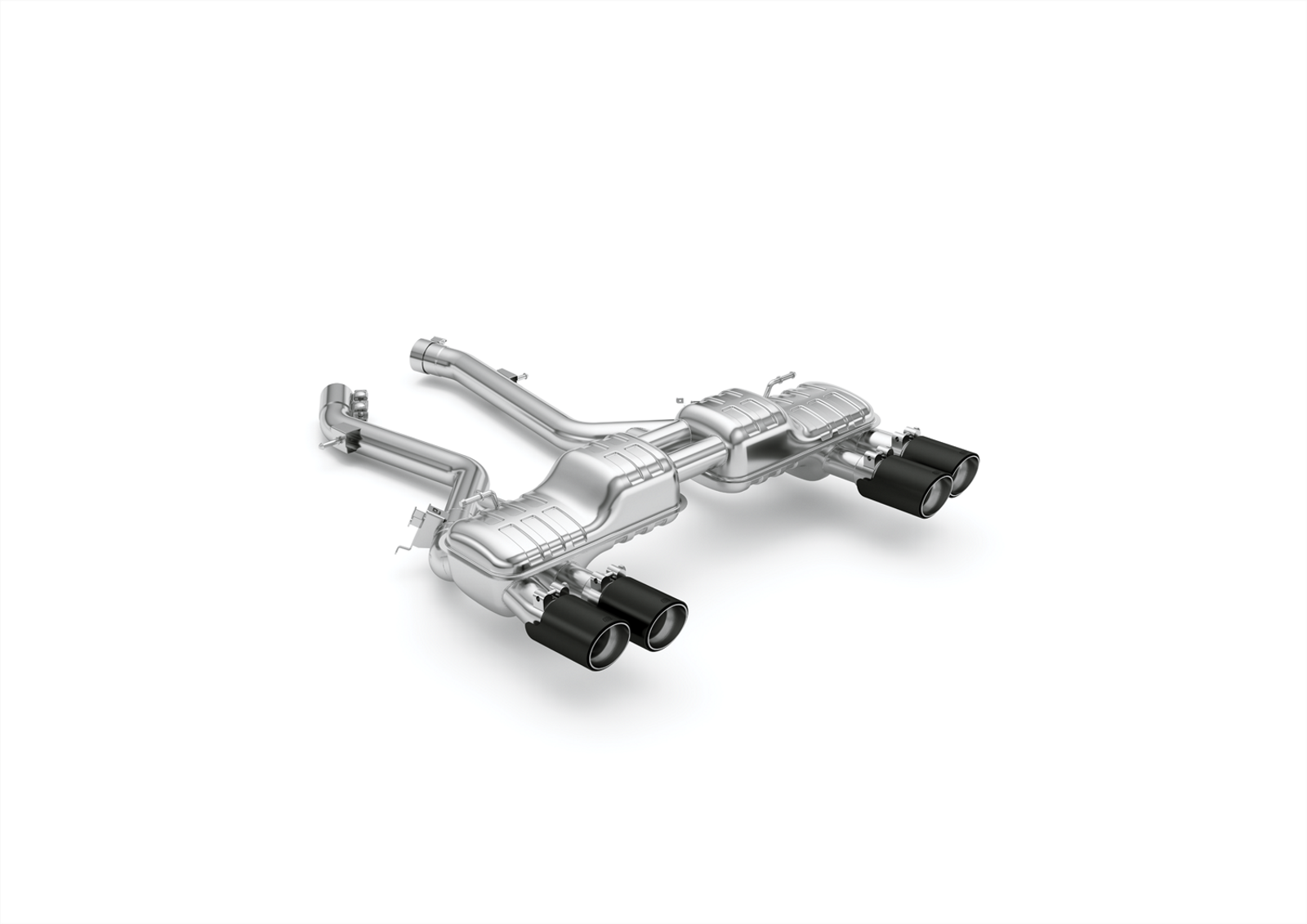 EISENMANN Sportauspuff / Duplex-ESD für: BMW M2 Comp. - F87 / 302 kW,  mit OPF | Endrohre: Edelstahl + Carbon